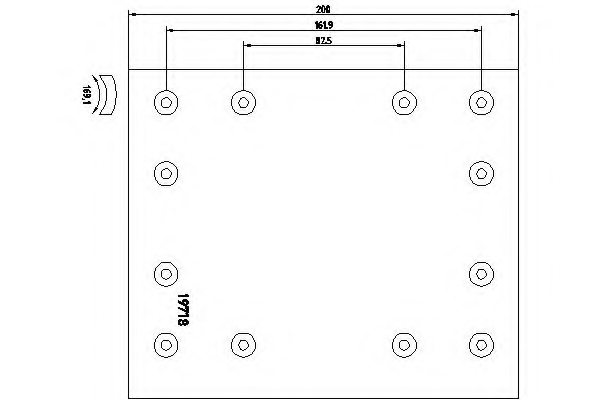 DON BC/120/1 Brake Lining, drum brake